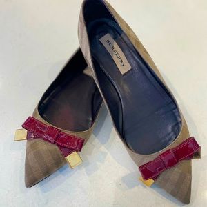 Burberry Check Ballerina Flats Size 39 Italy